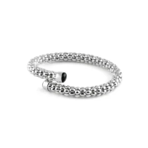 Bracciale Rigido Donna Unoaerre Classica – Maglia Pop Corn in Bronzo Argentato