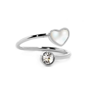 Anello Cuore con Cristalli – Marlù