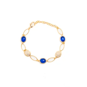 Bracciale Blind Double Oval Blue