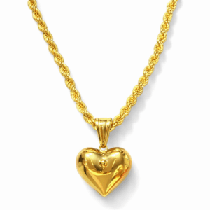 Collana Unoaerre in oro con pendente Cuore - 18 Kt