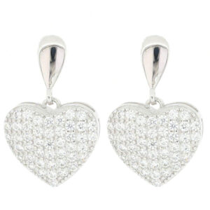 Orecchini Urania Misti Cuore 12 mm in Argento 925