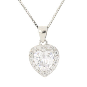 Pendente Urania Dubai in Argento 925 a Cuore 9 mm – Colori Vari