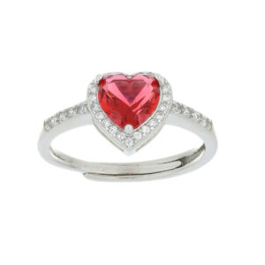 Anello Urania Dubai in Argento 925 a Cuore – Colori Vari