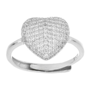 Anello Urania Misti Cuore 12 mm in Argento 925