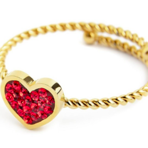Anello Cuore con Cristalli – Marlù
