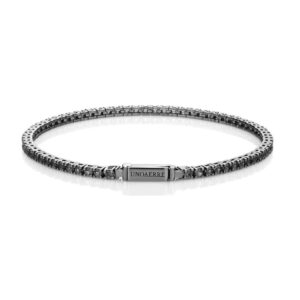 Bracciale Tennis in Argento Brunito - Unoaerre