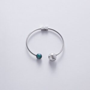 Bracciale Rigido Acciaio e Malachite - Liu Jo