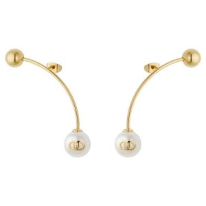 Orecchini Arco Oro con Sfere e Logo - Liu Jo