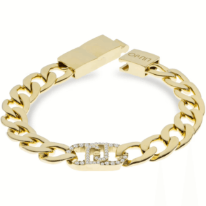 Bracciale Catena Oro con Logo e Cristalli LJ2642 - Liu Jo