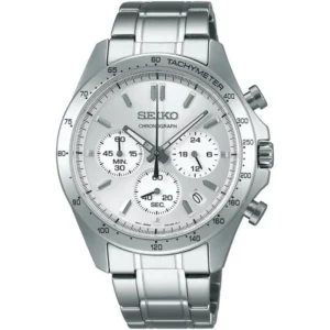 Seiko Spirit SBTR009 – Orologio Uomo Cronografo Quarzo 42,2 mm (Quadrante Argento)