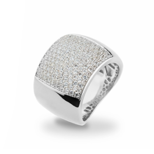 Anello Sovrani Fashion Mood in ottone rodiato con zirconi