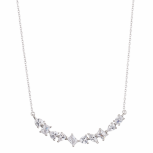 Collana Sovrani in ottone rodiato con zirconi