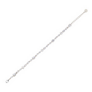 Bracciale Sovrani in ottone rodiato con zirconi