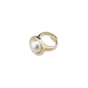 Anello Sovrani Fashion Mood in ottone dorato con conchiglia perlizzata small