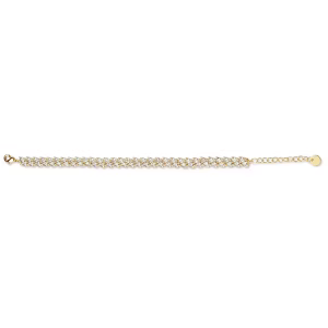 Bracciale Sovrani Fashion Mood in ottone dorato con zirconi