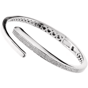 Bracciale rigido Sovrani Fashion Mood in ottone rodiato con zirconi