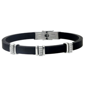 Bracciale Uomo in Silicone e Acciaio Urania Preziosi