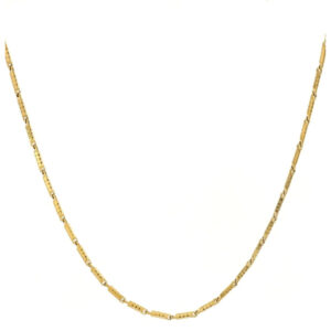Collana uomo Urania lunga in acciaio dorato – maglia sottile e stile essenziale
