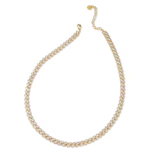 Collana Sovrani Fashion Mood in ottone dorato con zirconi