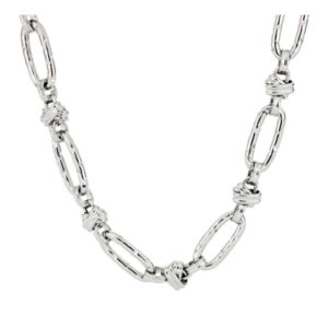 Collana Urania Kyra con maglia intrecciata in acciaio – design moderno e deciso