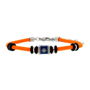 Bracciale Urania Portofino arancione in acciaio – look estivo e dinamico