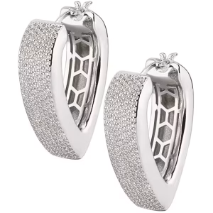 Orecchini Sovrani Fashion Mood in ottone rodiato con zirconi eleganti