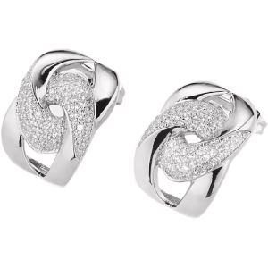Orecchini Sovrani Fashion Mood in ottone rodiato con zirconi