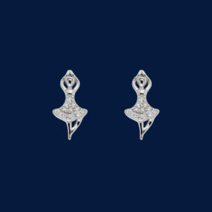 Orecchini Ballerina in Argento 925 con Zirconi