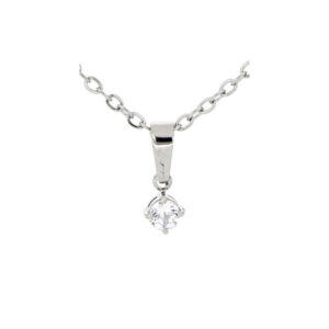 Pendente Punto Luce Tondo 3 mm in Acciaio Donna