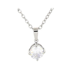 Pendente Punto Luce Tondo 6 mm in Acciaio Donna