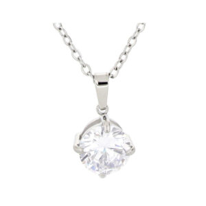 Pendente Punto Luce Tondo 8 mm in Acciaio Donna Urania