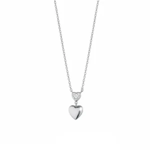 Collana Donna Liu Jo in Argento 925 con Cuore e Zircone Bianco
