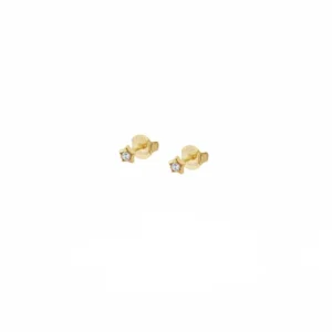 Orecchini Donna Liu Jo in Argento 925 Dorato Stella con Zircone Bianco
