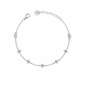 Bracciale Donna Liu Jo Argento 925 Stelline Zirconi Bianchi
