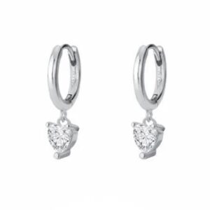 Orecchini Donna Liu Jo in Argento 925 Cerchietti con Cuore