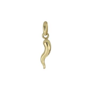 Pendente Corno Portafortuna Piccolo in Oro 9Kt