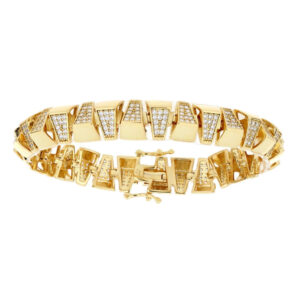Bracciale Donna Urania Preziosi “Astra” 16 cm in Ottone Dorato con Zirconi
