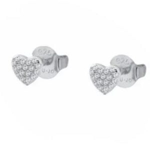 Orecchini Donna Liu Jo Essential Argento 925 Cuore con Zirconi Bianchi