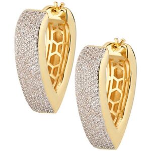 Orecchini Cerchio Donna Sovrani Fashion Mood Oro 18KT Zirconi