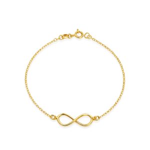 Bracciale Infinito in Oro Giallo 9Kt