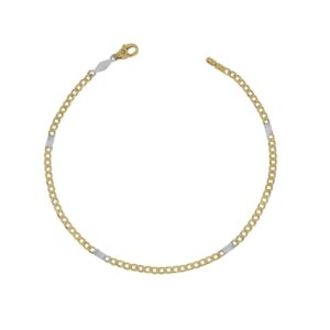 Bracciale Bicolore in Oro Giallo e Bianco 9Kt