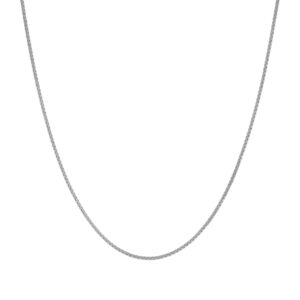 Catenina Veneziana in Oro Bianco 9Kt 0,8 mm – 40+5 cm