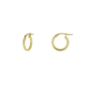 Orecchini Cerchio Classici in Oro Giallo 9Kt – 2 misure