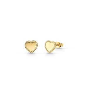 Orecchini Cuore in Oro Giallo 9Kt