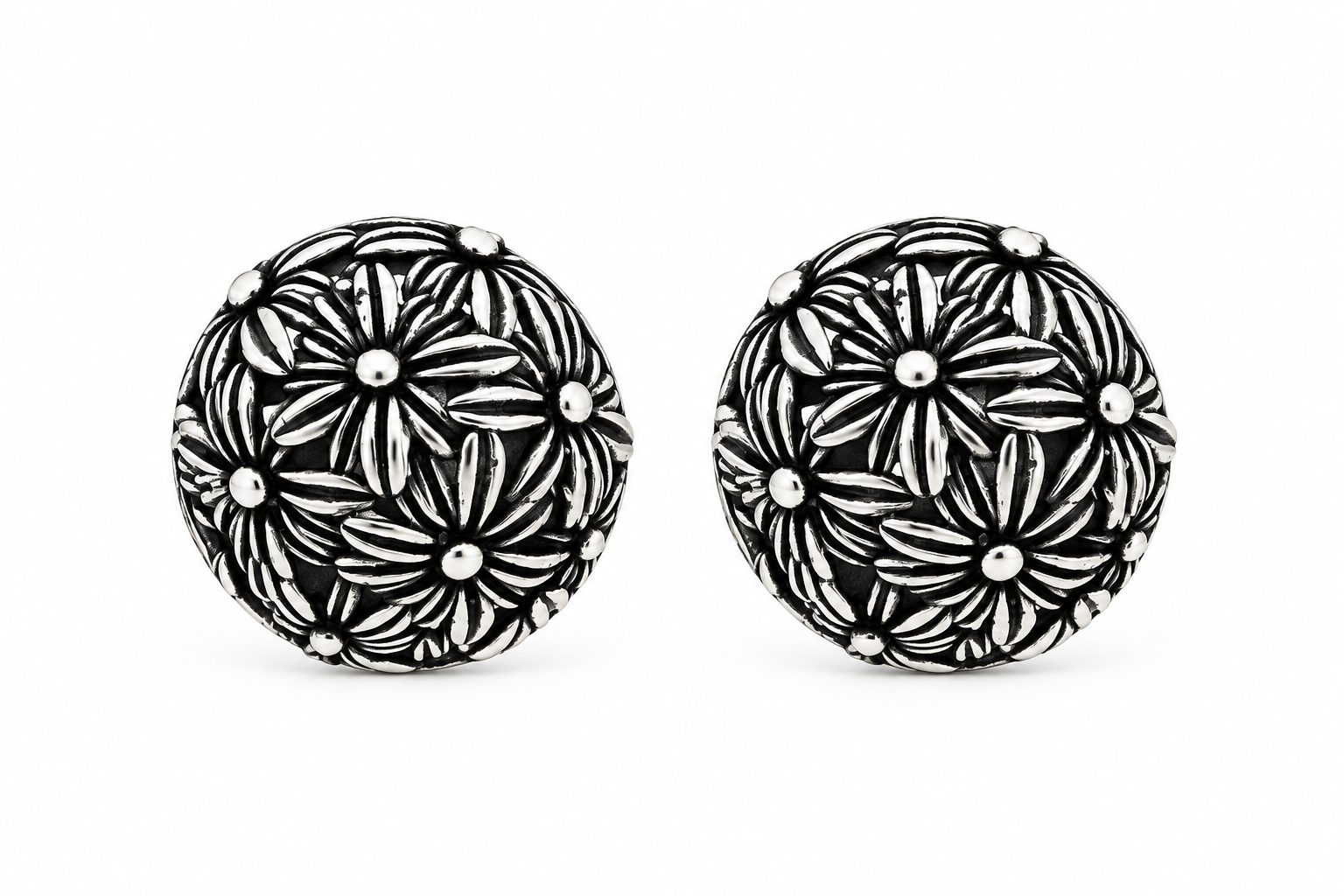 Orecchini Donna Urania Preziosi Theodora in Ottone con Motivo Floreale 14 mm