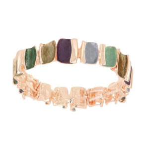 Bracciale Donna Urania Preziosi Armonia in Ottone Rosé con Inserti Colorati