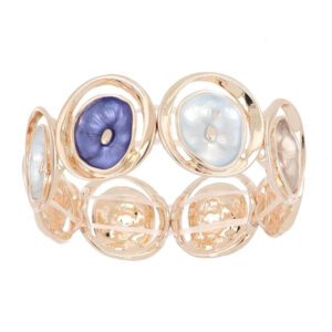Bracciale Donna Urania Preziosi Armonia in Ottone Rosé con Elementi Colorati 23 mm