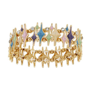 Bracciale Donna Urania Preziosi Armonia in Ottone 20 mm Multicolor con Cristalli