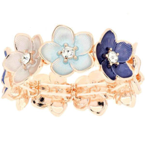 Bracciale Armonia mm 25 Floreale in Ottone - 3 colorazioni