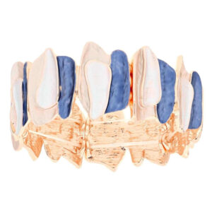 Bracciale Donna Urania Preziosi Armonia in Ottone 26 mm Blu e Madreperlato